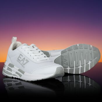 White Logo Trainers