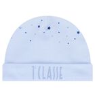 طقم هدايا ملابس أطفال للأولاد الصغار بطبعة خريطة جغرافية باللونين الأزرق والبيج, 1, hi-res