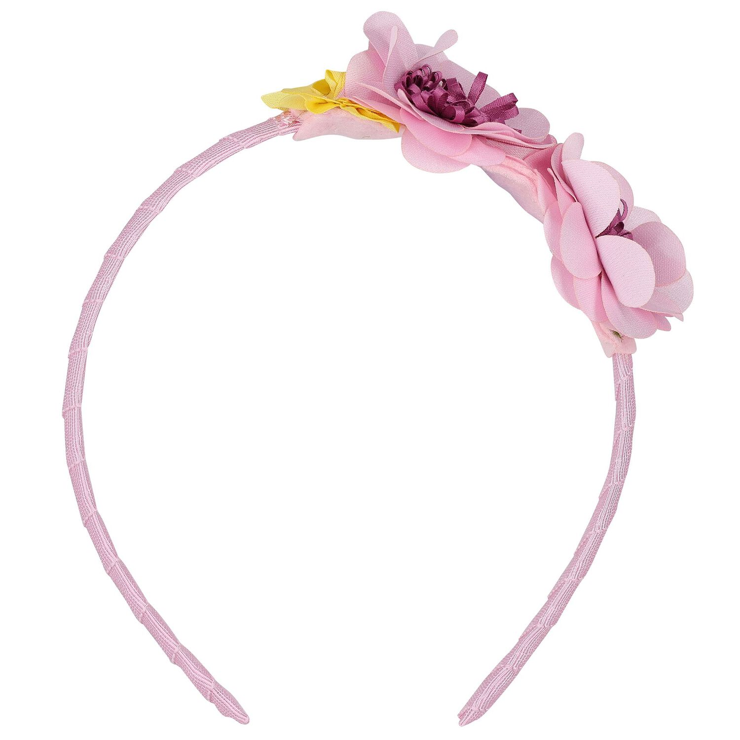 Girls Pink Flower Headband, 1, hi-res image number null