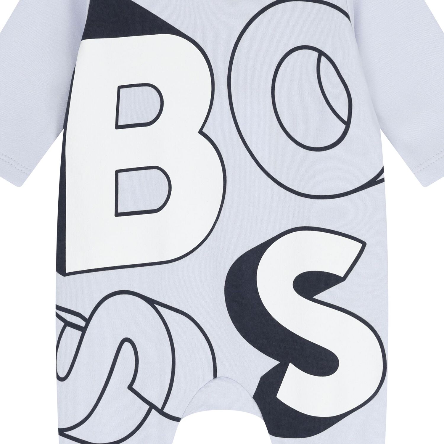 Baby Boys Blue Logo Babygrow, 1, hi-res