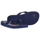 Boys Navy Blue Marvel Logo Flip Flops, 1, hi-res