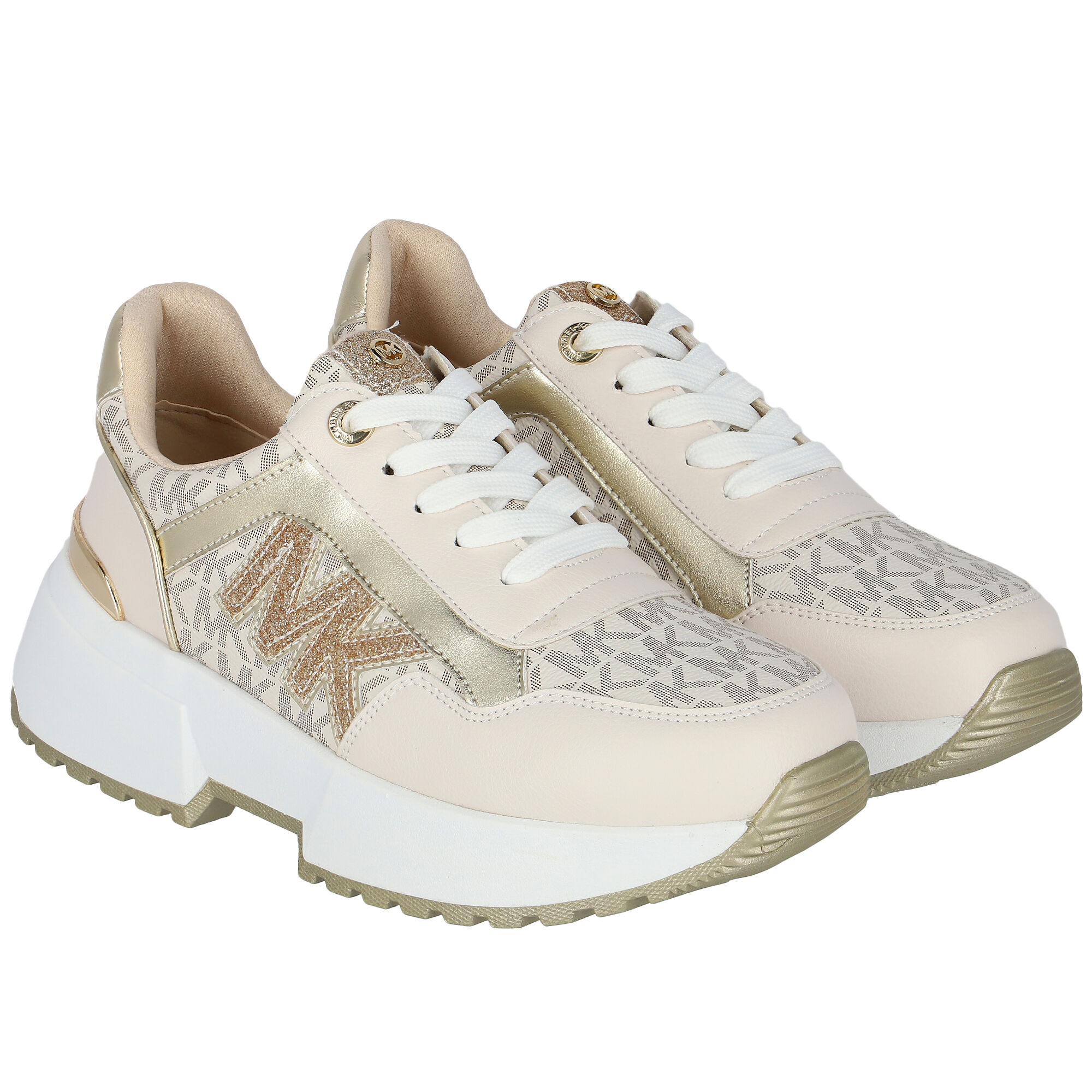 Michael kors gold trainers sale