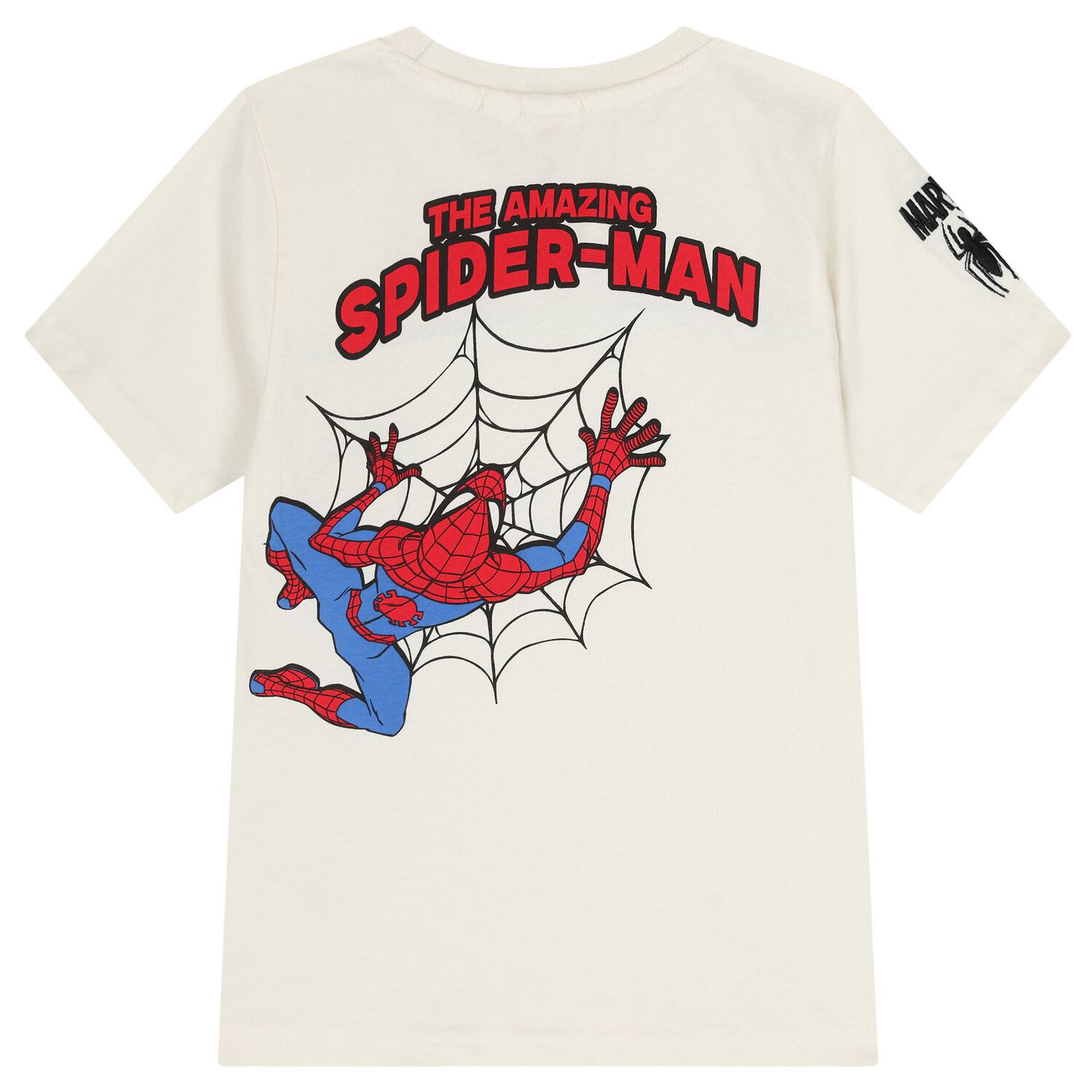 Boys Ivory Spider Man Marvel T-Shirt, 1, hi-res