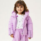 توب بنات بأكمام طويلة بطبعة الزهور  باللون الابيض , 1, hi-res