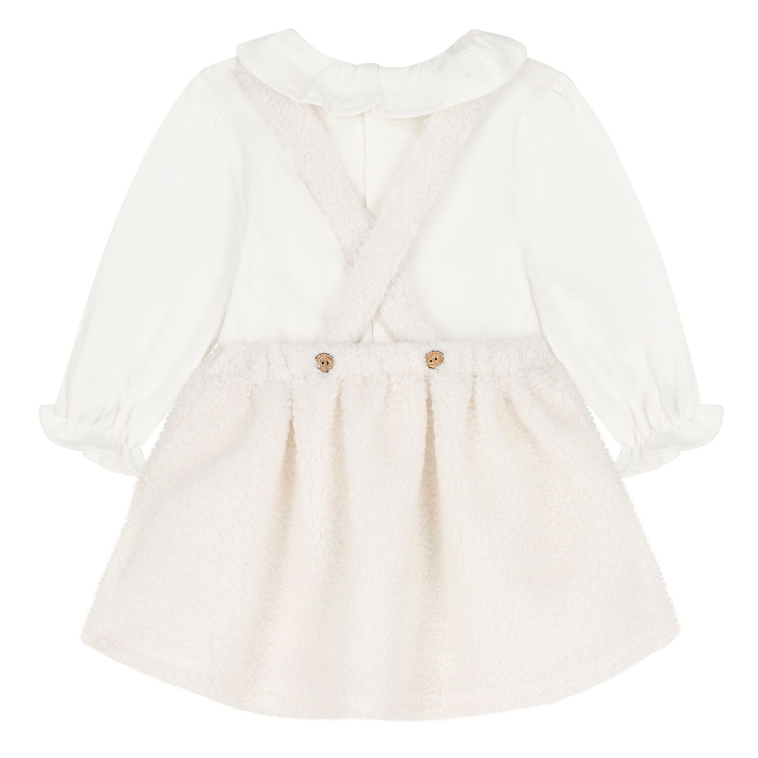 Baby Girls Ivory Sheep Skirt Set, 1, hi-res image number null