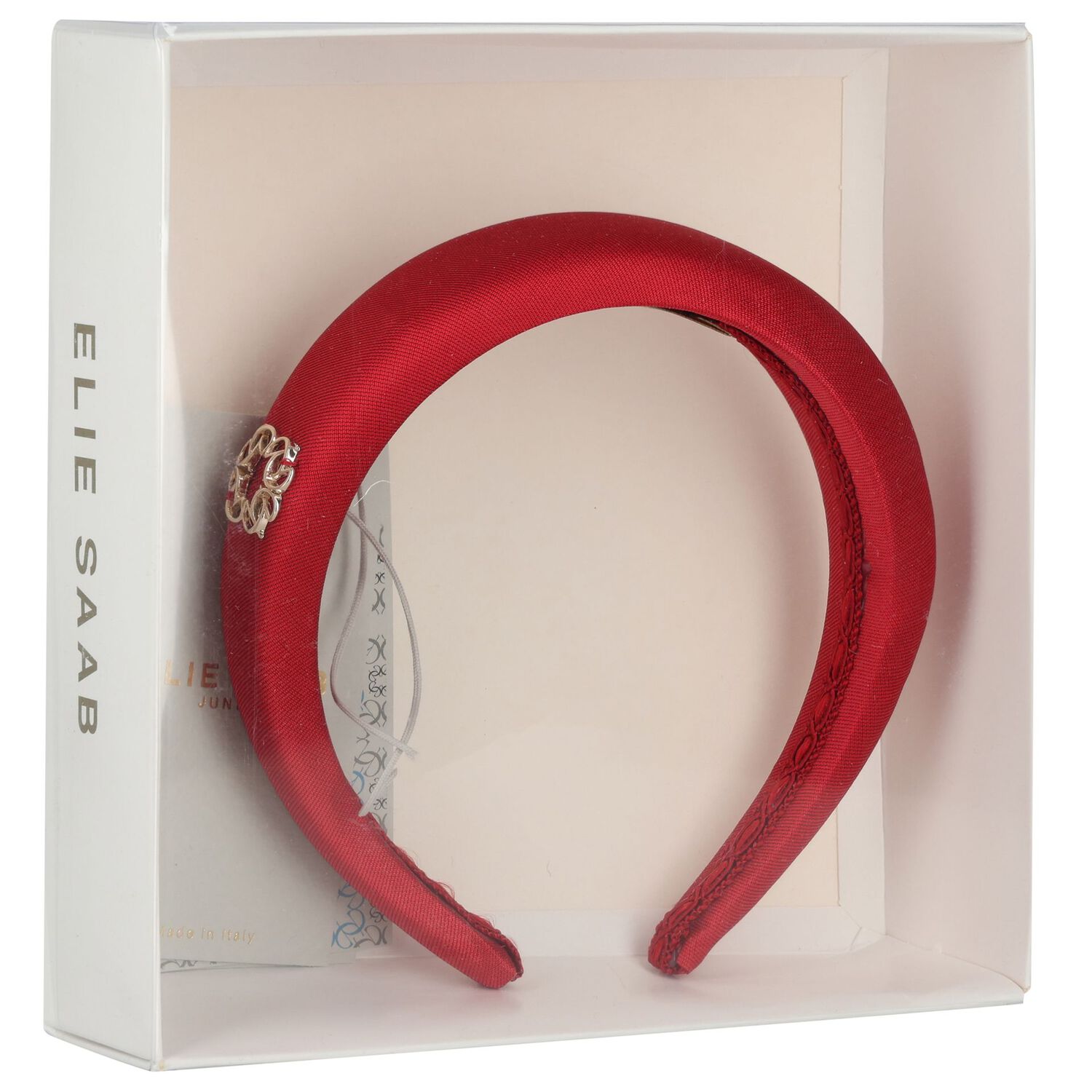 Girls Red Padded Headband, 3, hi-res