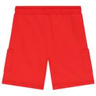 Boys White & Red Shorts Set, 2, hi-res