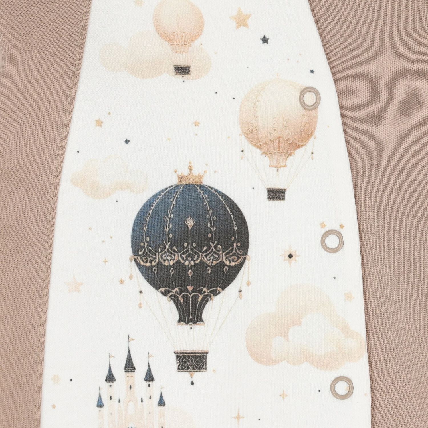 Ivory & Beige Balloon Babygrow Gift Set, 1, hi-res