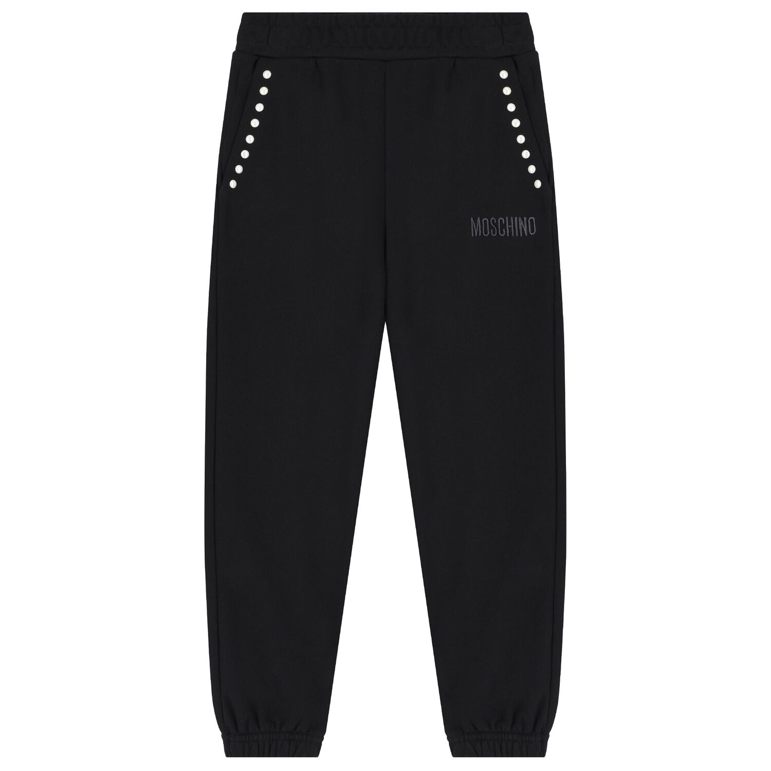 Girls Black Logo Joggers, 1, hi-res image number null