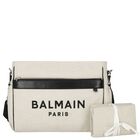 شنطة مواليد بالشعار باللون العاجي والأسود للأطفال  , 1, hi-res