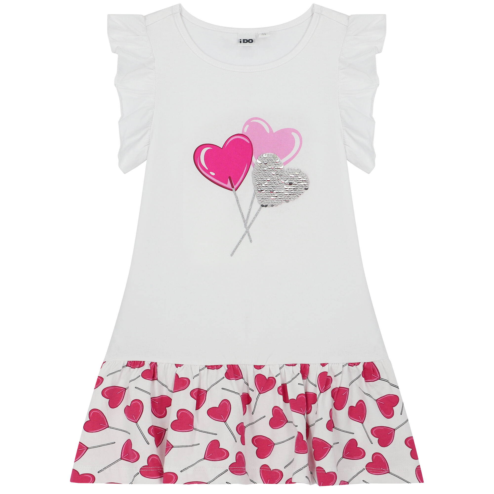 Sequin hearts deals white dress