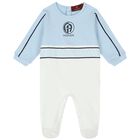 Baby Boys Blue & White Logo Baby Set, 1, hi-res