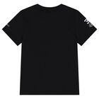 Boys Black & Blue Logo T-Shirt, 1, hi-res