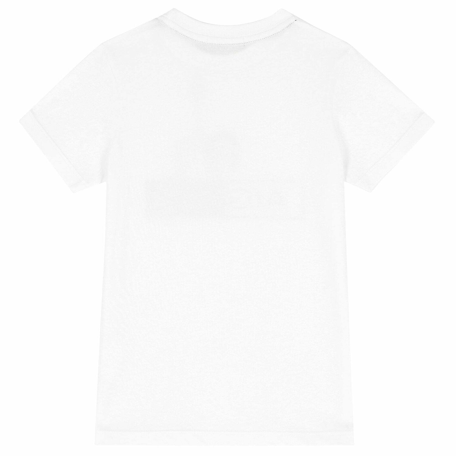 Boys White Logo T-Shirt, 4, hi-res
