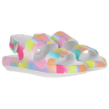 Girls Multi-Coloured Striped Sandals