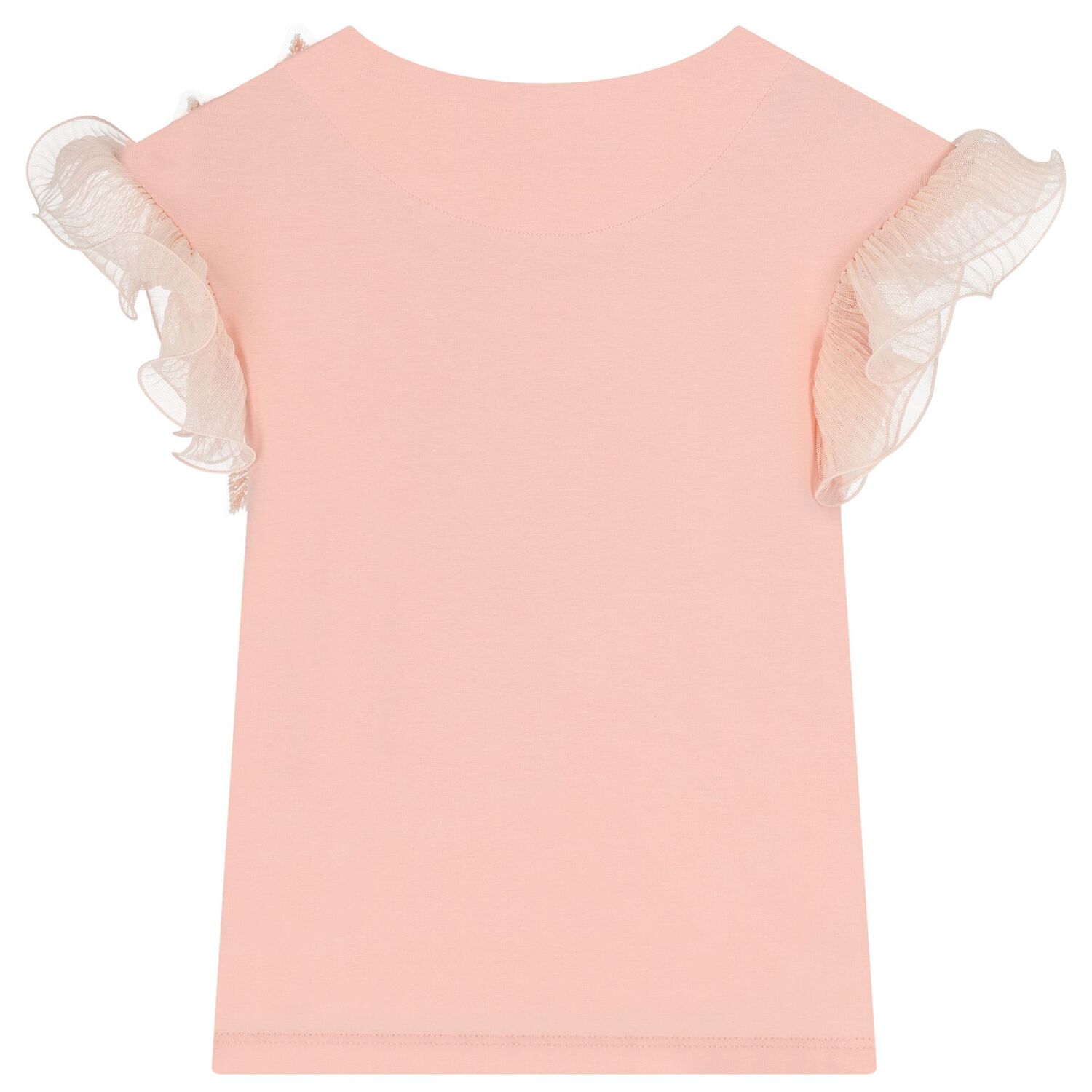 بلوزه للبنات من الترتر  مزينه بالزهور باللون الوردي, 1, hi-res