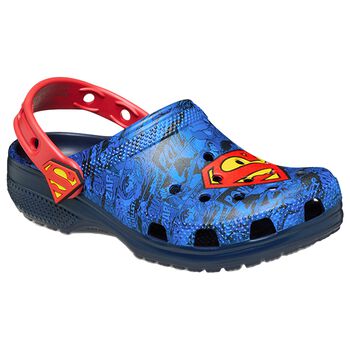 Blue & Red Superman Classic Clogs Sandals