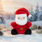 Palm Pals Red & White Santa Claus Soft Toy ( 15CM ), 1, hi-res