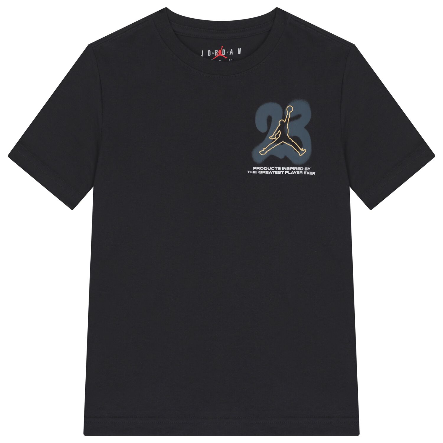 Boys Black Jordan T-Shirt, 2, hi-res