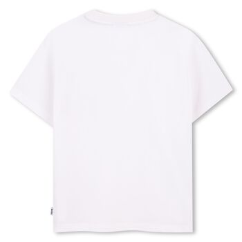 Boys Mini Me White Logo T-Shirt