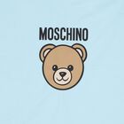 Blue Teddy Bear Logo Baby Blanket, 4, hi-res