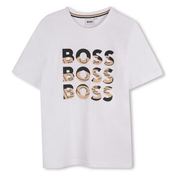 Boys White Logo T-Shirt