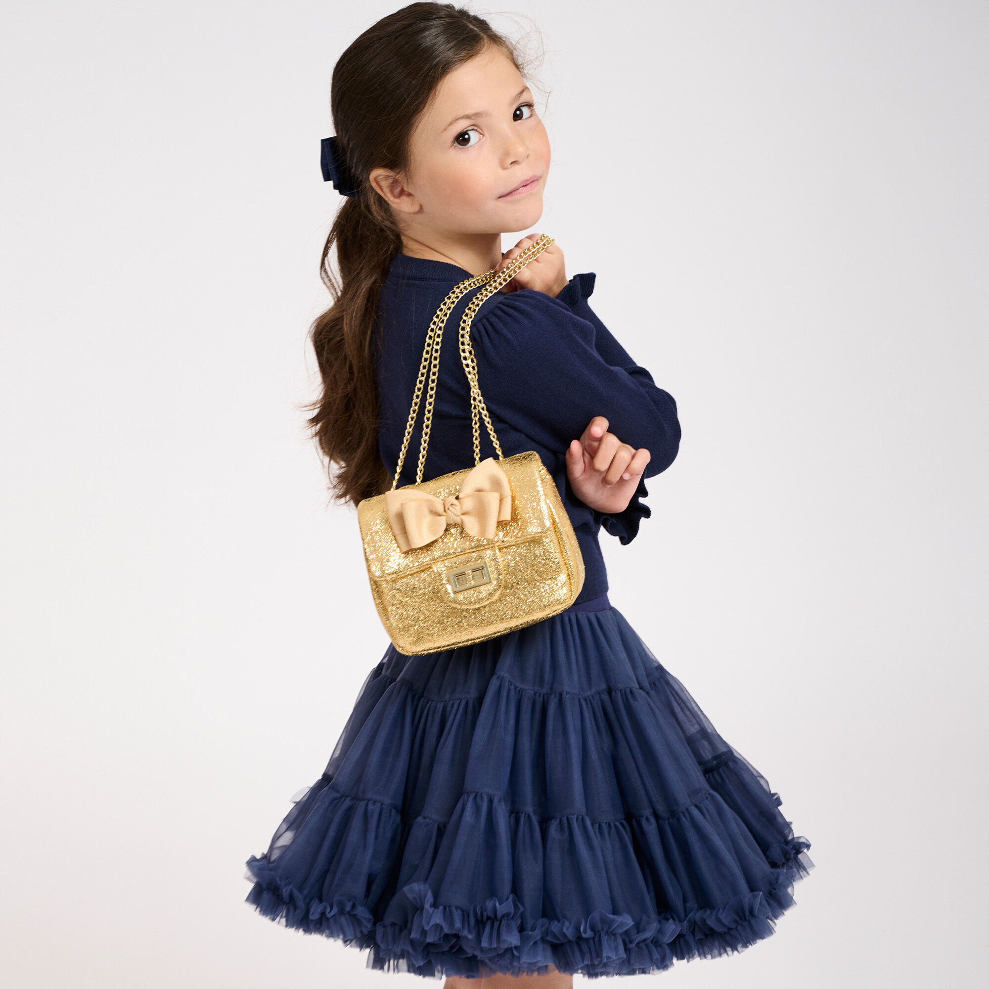 Girls navy blue skirt discount