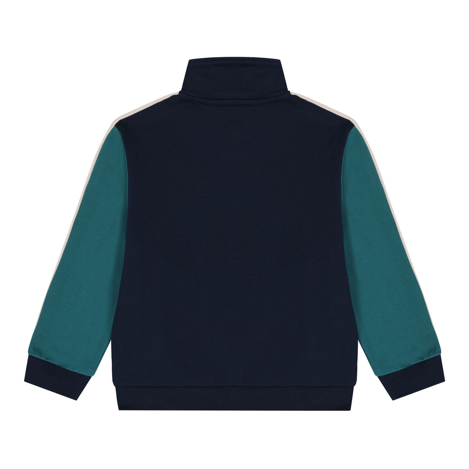 Boys Green & Navy Blue Tracksuit Set ( 3 Piece ), 1, hi-res