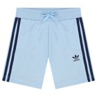 Boys Blue Logo Shorts Set, 1, hi-res