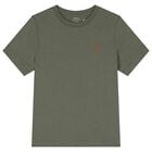 Boys Green Logo T-Shirt , 1, hi-res