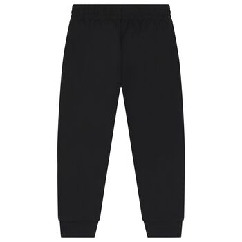 Boys Black Logo Joggers