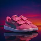 Girls Pink Logo Smash Trainers, 2, hi-res