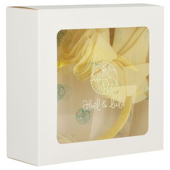 طوق رأس مزين بالزهور للبنات باللون أصفر 