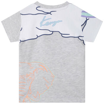 Younger Boys Grey Logo T-Shirt