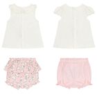 Baby Girls Ivory & Pink Shorts Set ( 2-Pack ), 2, hi-res