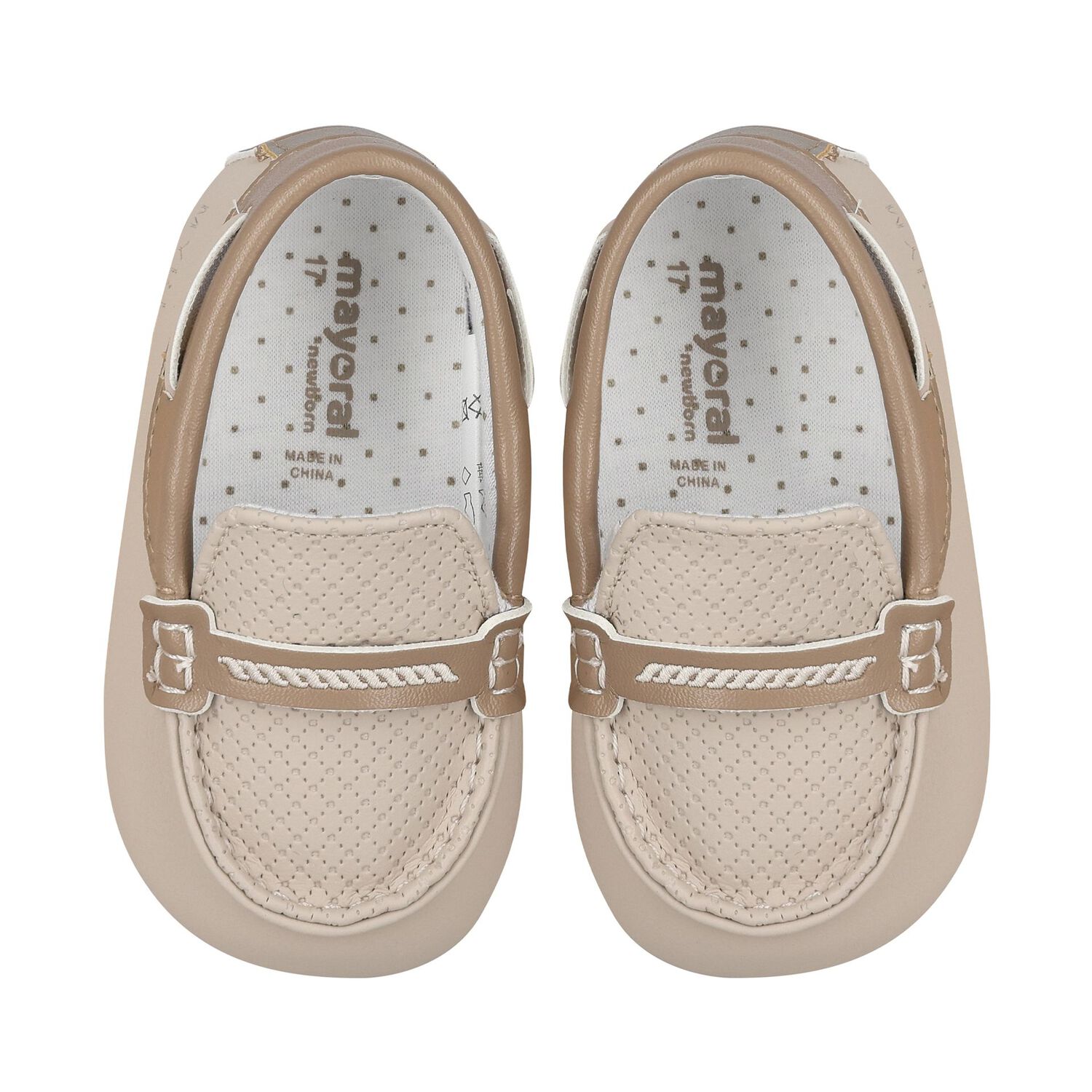 Baby Boys Beige Moccasins, 1, hi-res image number null