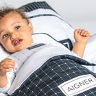 مدس بالشعار باللون الكحلي والأبيض للأولاد, 1, hi-res