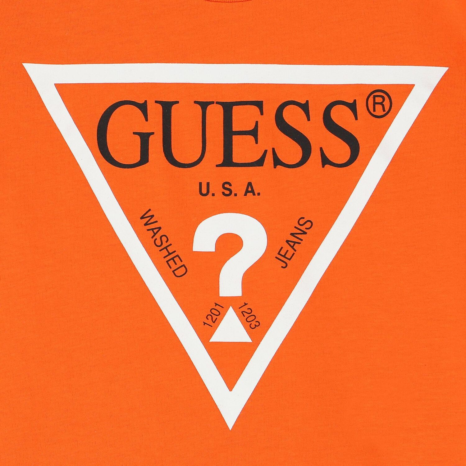 Boys Orange Logo T-Shirt, 8, hi-res image number null