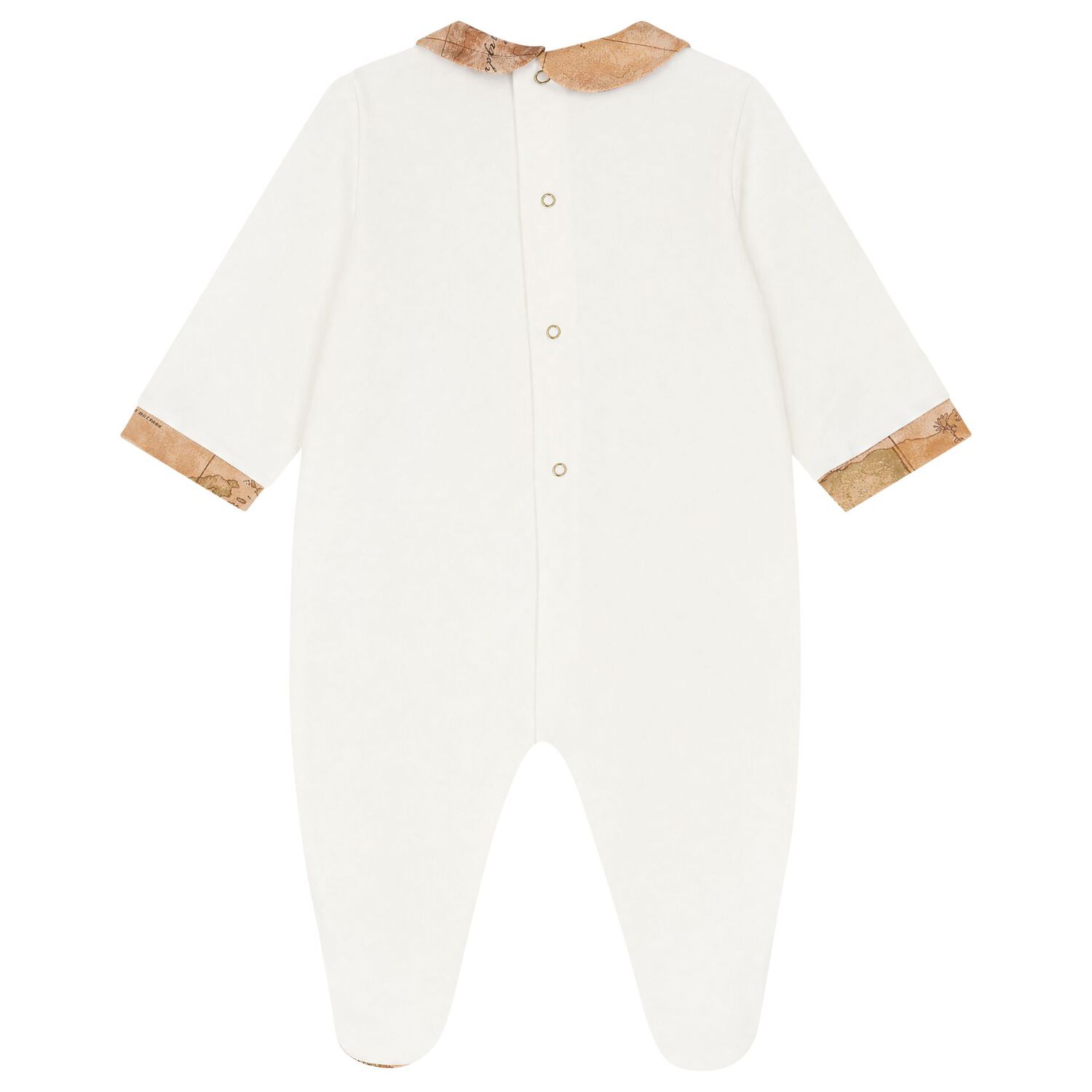 Baby Boys Navy Blue & Beige Geo Map Babygrow Gift Set, 1, hi-res