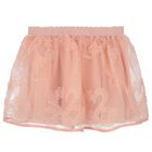 Younger Girls Pink Tulle Skirt, 4, hi-res