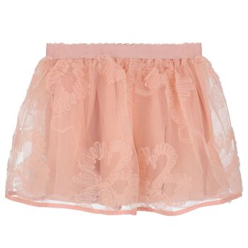 Girls Pink Tulle Skirt