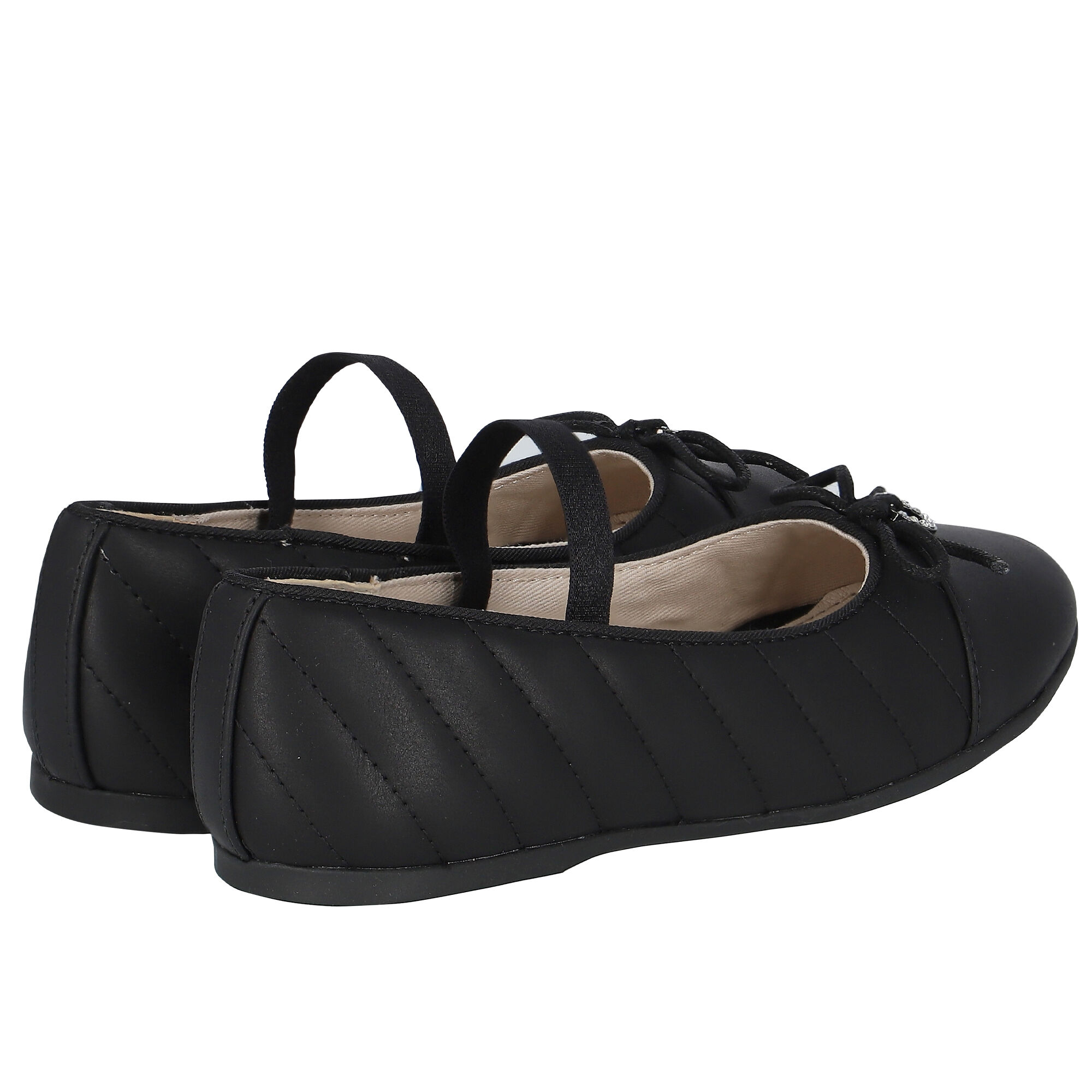 Baby girl black ballet shoes top