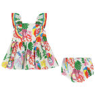 Younger Girls Colourful Dress Set, 1, hi-res