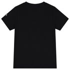 Boys Black Logo T-Shirt, 2, hi-res
