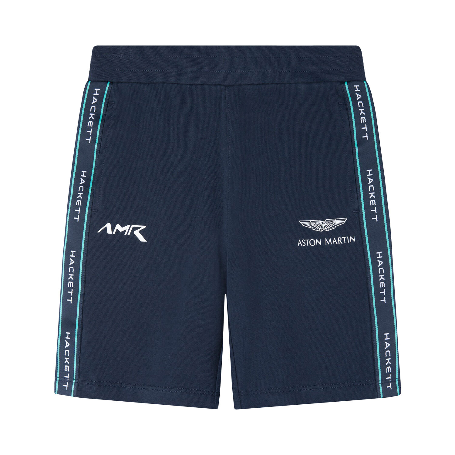 Boys Navy Logo Shorts, 1, hi-res