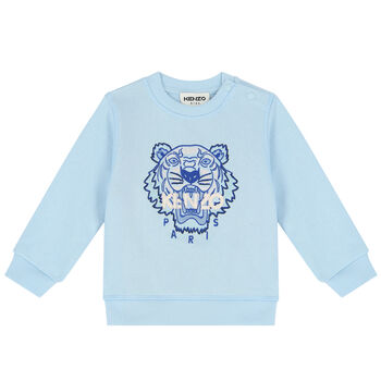 Younger Boys Blue Tiger Sweatshirt