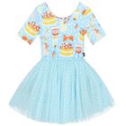 Girls Blue Tutu Dress, 1, hi-res