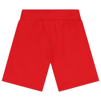 Boys Red Logo Shorts
