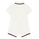 Baby Girls Ivory Romper, 1, hi-res