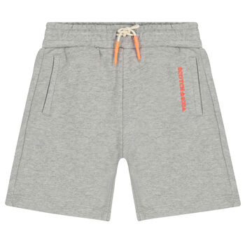 Boys Grey Logo Shorts